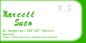 marcell suto business card